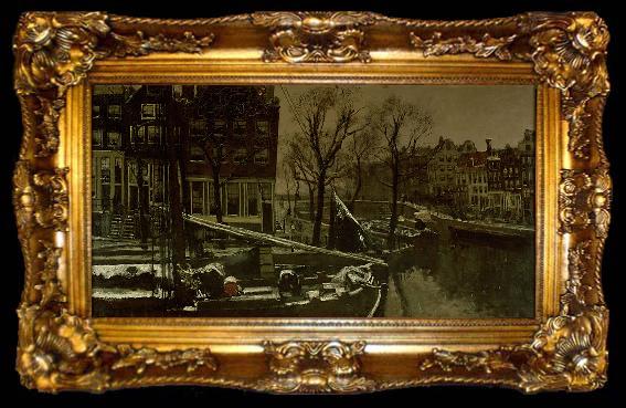 framed  George Hendrik Breitner Winter in Amsterdam, ta009-2